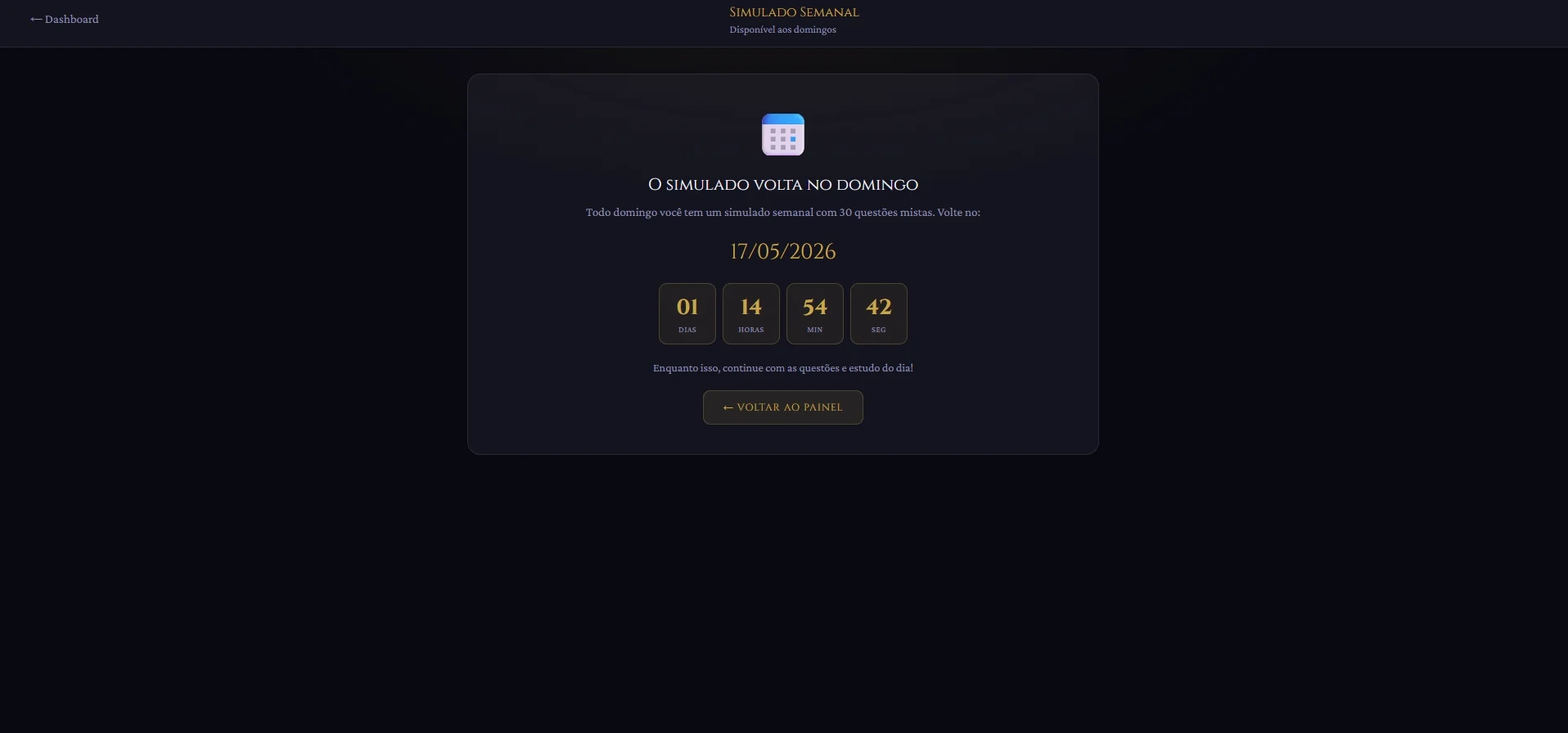 Simulado Semanal — Missão OAB 90D
